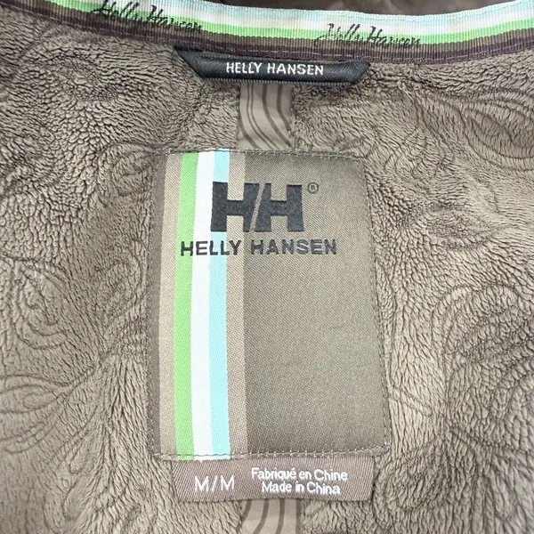 Helly Hansen Two-Tone Brown and Cream Ski Snowboard Coat Jacket Women's Medium - Image 3