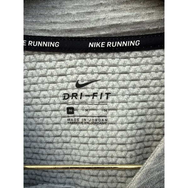 NIKE Running THERMA SPHERE ELEMENT DRI FIT LONG SLEEVE TOP Grey‎ M Pitt Panthers - Image 3