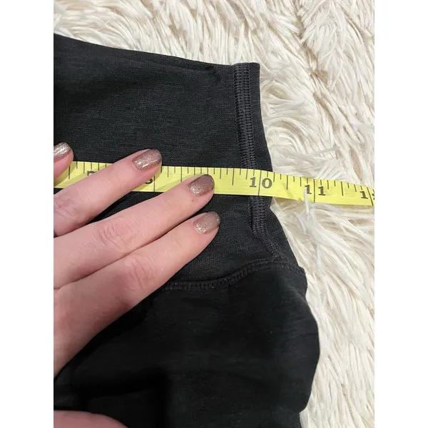 Alphalete Sports Leggings Size S Butt Scrunch Seamless Front Seam Dark Gray - Image 8