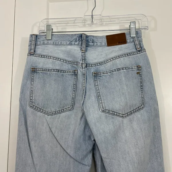 Madewell Size 26 Light Blue Perfect Vintage Jeans Straight Tapered 90s Mom Jeans - Image 7
