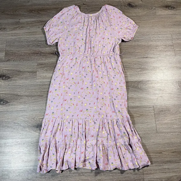 Matilda Jane Women's Dress Midi Cottagecore Feminine Floral Garden L‎ Purple - Image 8