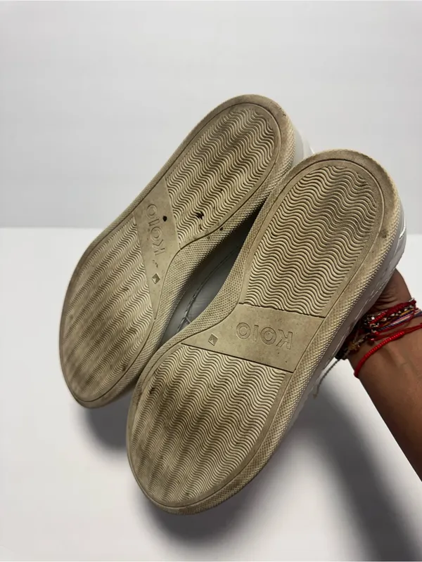 Koio Metro Low Top Court Sneakers Size 8 Leather - Image 4