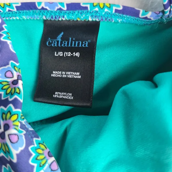 Catalina‎ Medallion Print One Piece Swimsuit Multi Color CTL37183 Size L 12-14 - Image 3