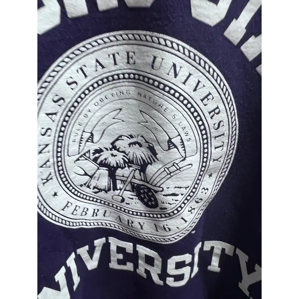 Champion Kansas State University Crewneck Sweatshirt Purple K-State Wildcats S - Image 4