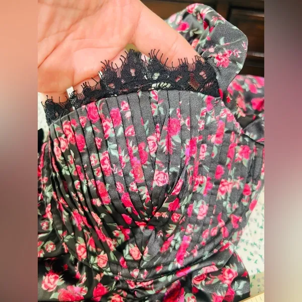 For Love & Lemons x Victoria’s Secret Collab Floral Melrose Mini Dress size S - Image 12