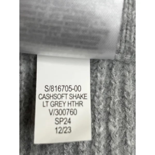Gap CashSoft Wide Leg Ribbed Knit Pull-On Pants Light Grey Heather Medium NWT - Image 12