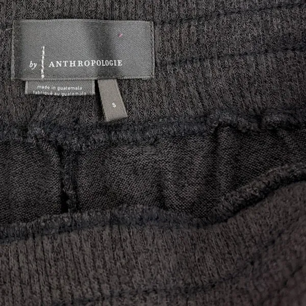 by Anthropologie Wide Leg Gray Drawstring Baggy Loose Fit Lounge Pants Small - Image 3