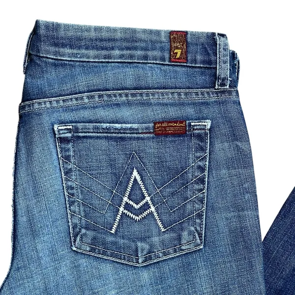 7 for All Mankind ‘A-Pocket’ low-rise Jeans Size 28 - Image 3