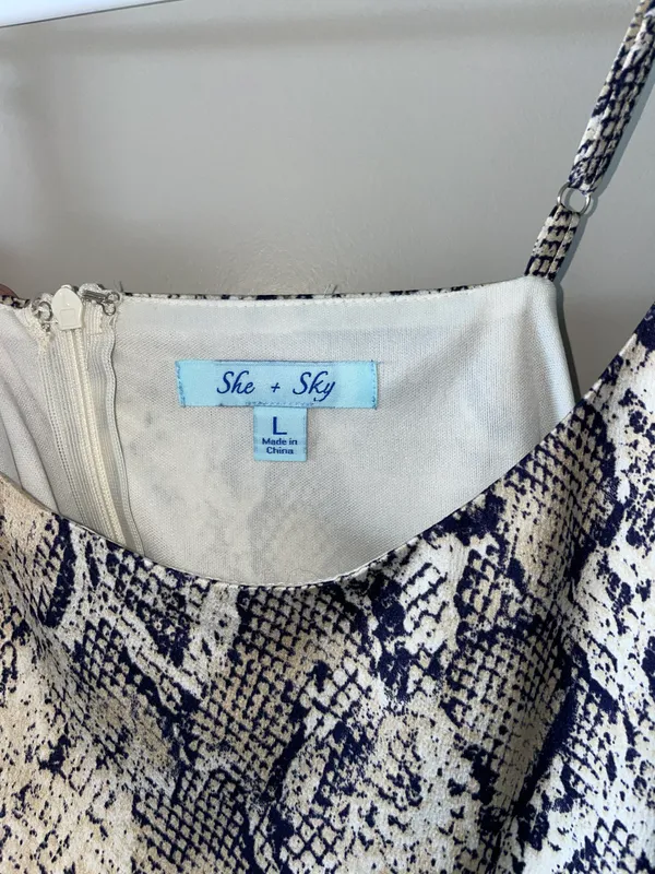 She & Sky Snakeskin Romper - Image 2