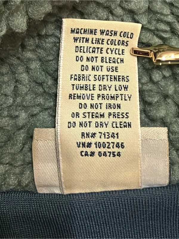 L.L. Bean Women’s Long Sleeve Sherpa Fleece Teddy Mock Snap Front Jacket Size S - Image 5