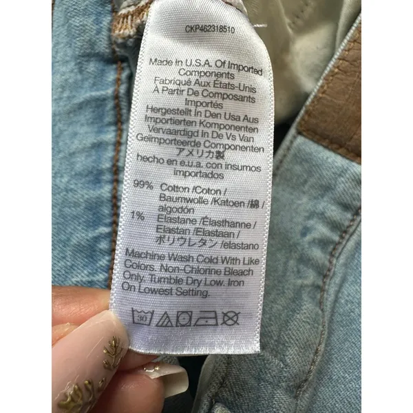 Madewell Light Wash The Perfect Vintage Straight Stretch Denim Jeans 30 - Image 6