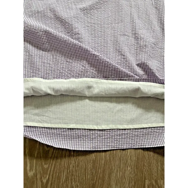 Rungolee Jacqueline‎ Dress Womens XL Purple Gingham Midi Ruffle Cottagecore NWT - Image 8