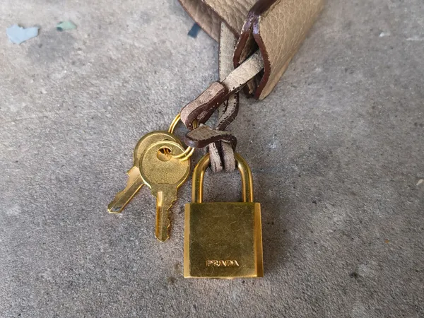 Prada Handbag Lock & Key Set - Image 2