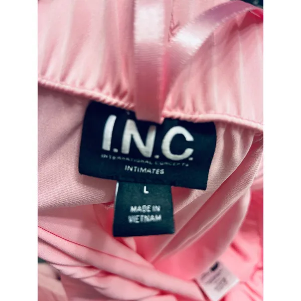 READ!! INC International Concepts Pajama Set Pink and Black M/L NWT - Image 6