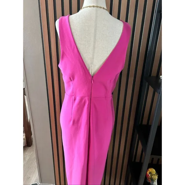 Abercrombie and fitch pink long dress with cut out up sexy size large NEW - Image 3