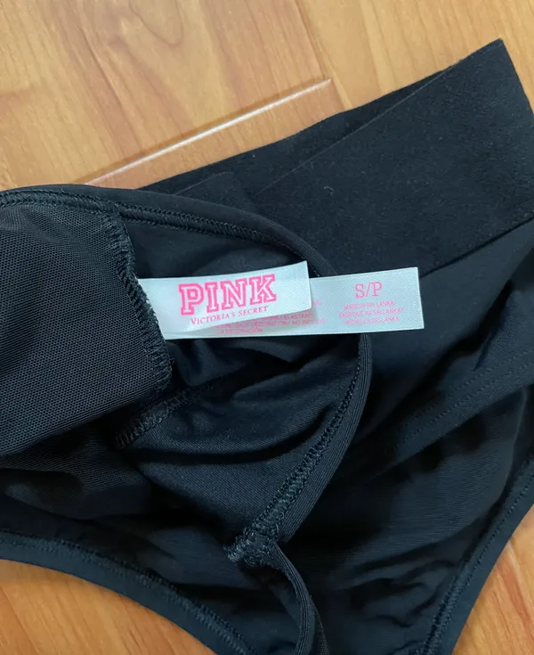 PINK Black Sports Bra - Image 3
