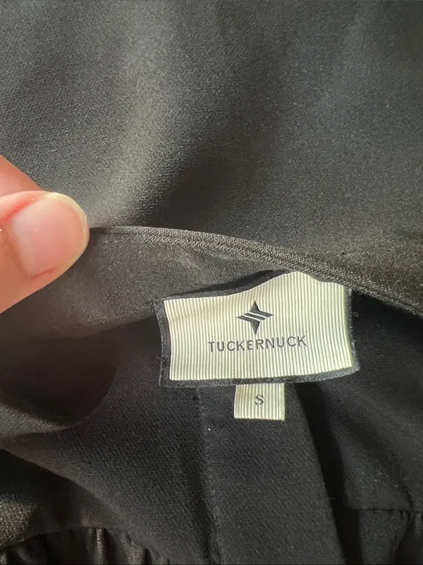 Tuckernuck Black Collared Shirt Dress Small - Image 6