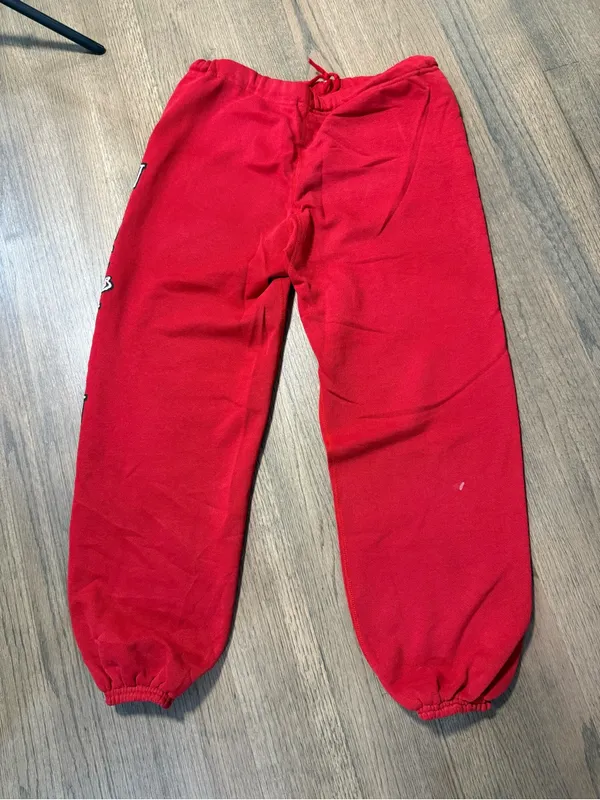 Wisconsin Badgers Vintage Red Jogger Pants Size Medium - Image 11