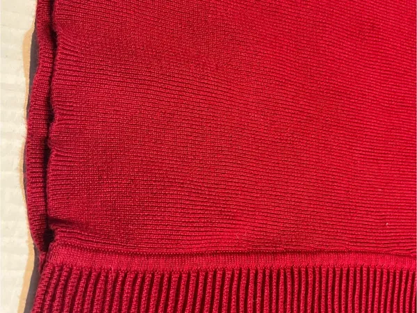 Ralph Lauren 100% cotton red 1/4 zip sweater small VTG Mock-neck knit classic - Image 16