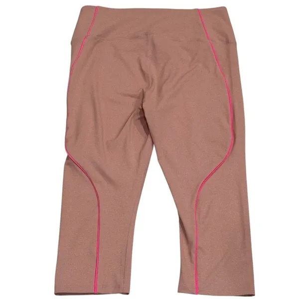 NEW Good American Pink Athletic Capri Leggings Workout Gym Stretch Size 4 (XL) - Image 5