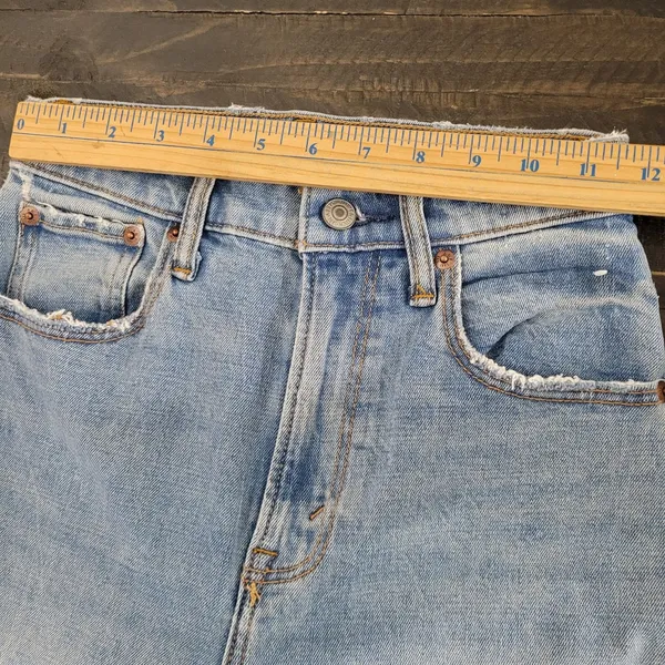 Abercrombie & Fitch The Ankle Straight Ultra High Rise Jeans Denim Women’s 00 - Image 5
