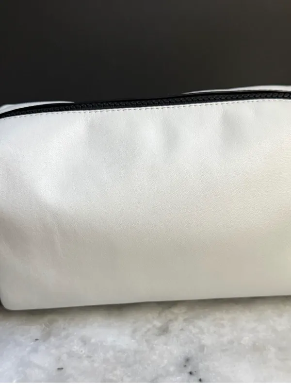 Coach Axel Crossbody Bag Leather Chalk White Gunmetal Graphic Stamp CJ818 - Image 6