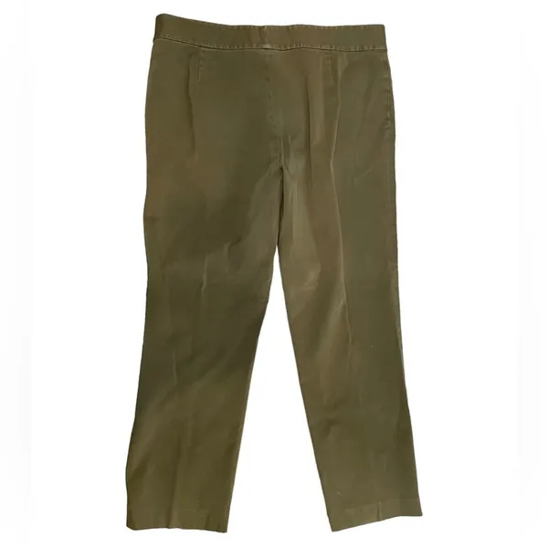 Ralph‎ Lauren Olive Green Wide Leg Pants Petite - Image 3