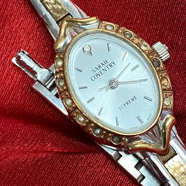 Sarah Coventry Gold Silver Tone Ladies Watch‎ for repair - Image 7