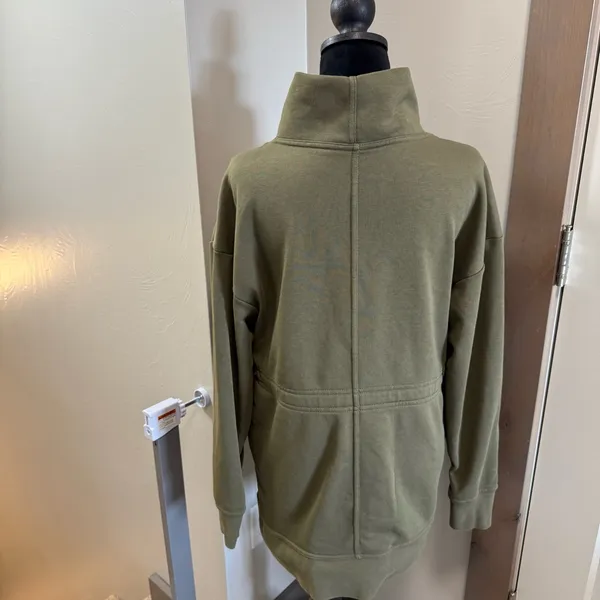 Nike‎ Olive Hunter Green Dri-FIT Get Fit Pullover Training Top Sweatshirt Hoodie - Image 7