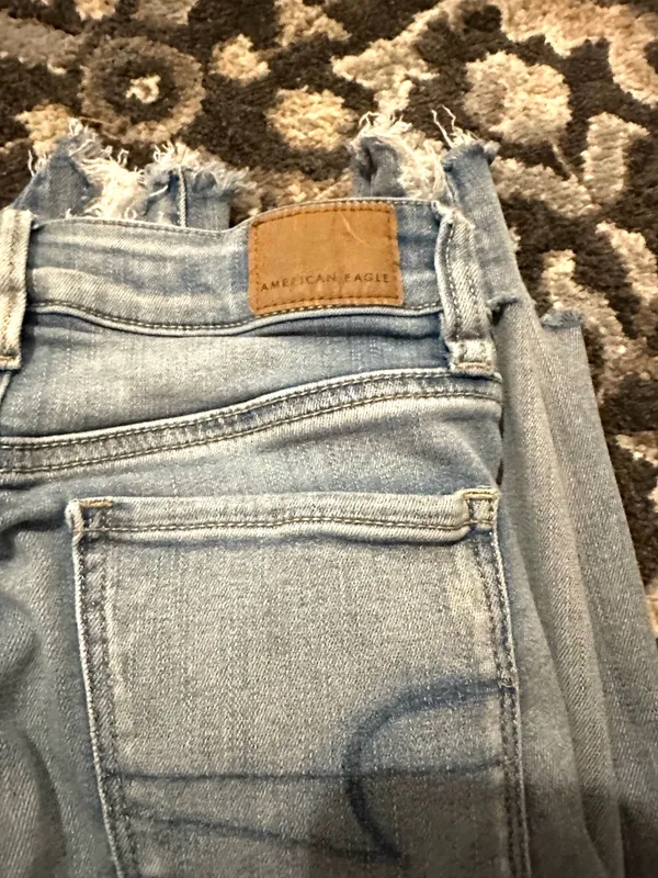 American Eagle Next Level Stretch Super Distressed Jeans size 0 - Image 6