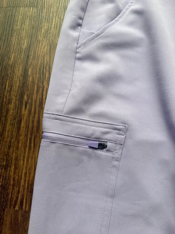 NWT FIGS Women’s Lavender Dew Purple Zamora Jogger Scrub Pants - Size XXS - Image 6