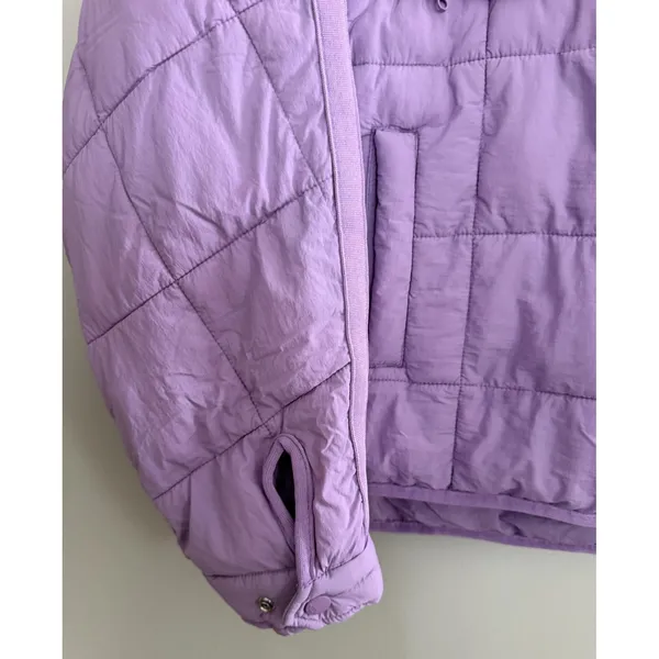 Free People Movement Pippa Packable Pullover Puffer Lavender‎ Women's Size Small - Image 9