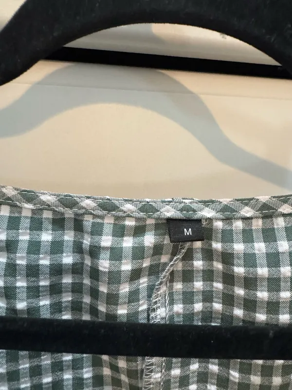 SheIn Gingham Button up Top - Image 3