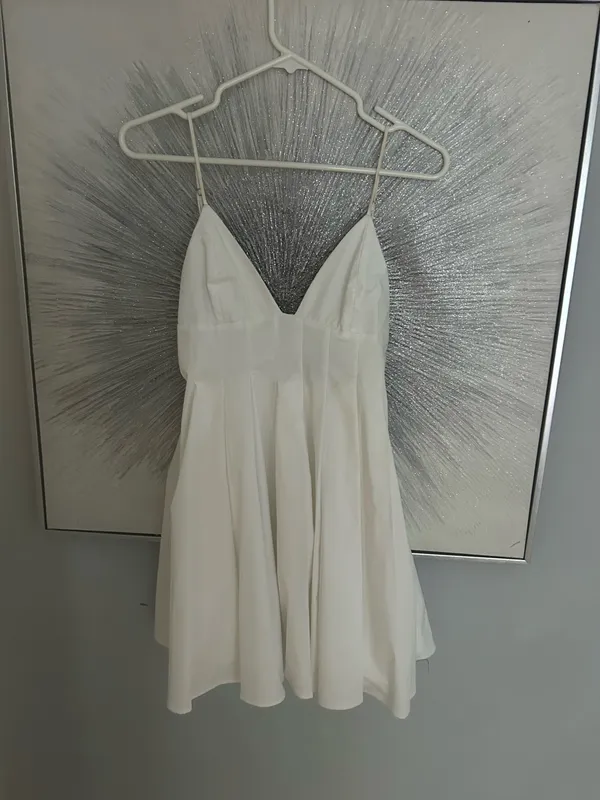 Zara pleated poplin mini dress - Image 3