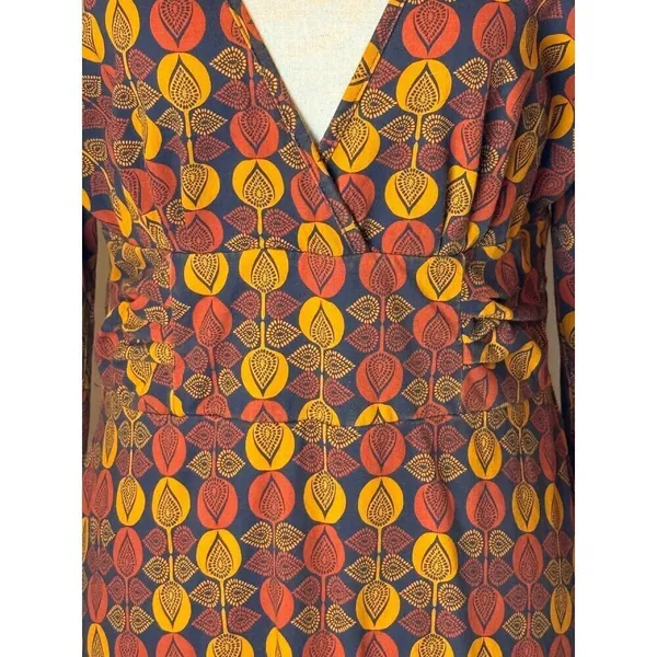 Patagonia‎ Dress Women Medium Orange Bijou Dot Bengal Margot Mini Athleisure - Image 8