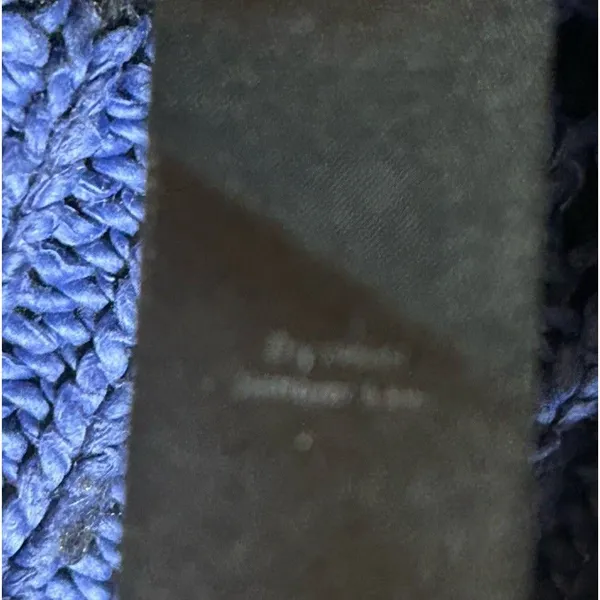 RAG & BONE Blue Black Chunky Knit Sweater XS Crewneck Pullover Wool Blend Cozy - Image 8