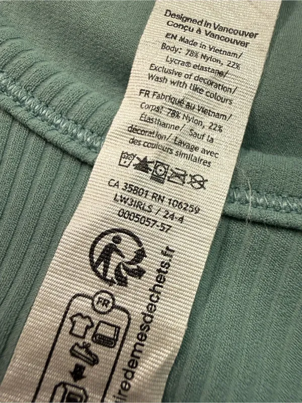 Lululemon All It Takes Back-Twist Ribbed Long-Sleeve Shirt in Crater Blue Size 6 - Image 9