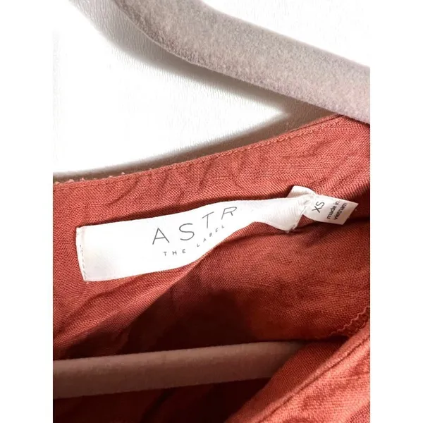 ASTR wrap linen‎ dress - Image 3