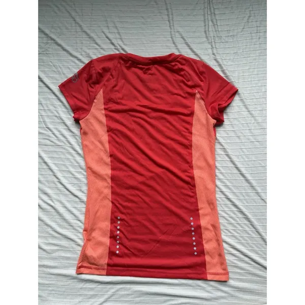 Crivit PRO Women’s Running T-Shirt S Red/Orange Colorblock Breathable Slim Fit - Image 6