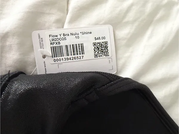 lululemon athletica Black Shimmer Strappy Sports Bra - Image 5
