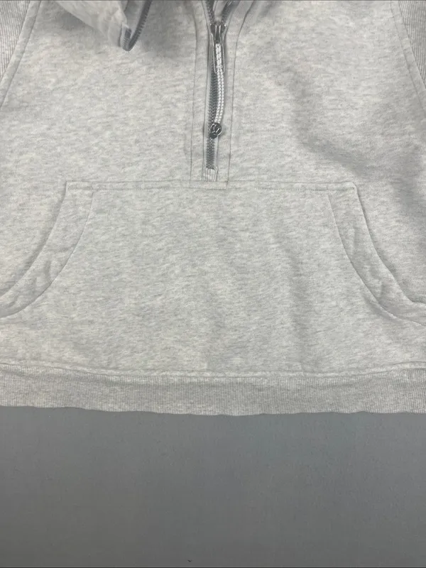 Lululemon Oversized Half-Zip heather gray scuba hoodie Size: XL/XXL - Image 9