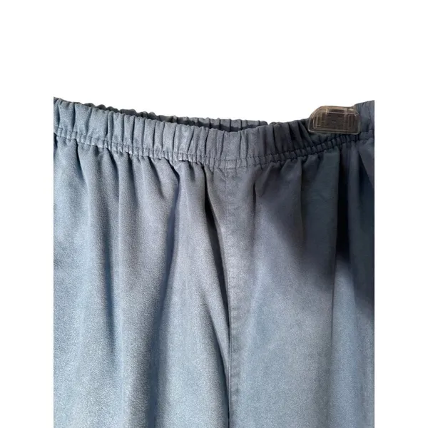 Ladies Club 2pc Baby Blue‎ Suede Pants Set Women's Size Large - Image 10