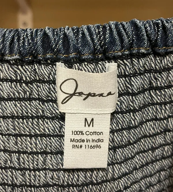 Blue Jean Tank Top Size M - Image 3