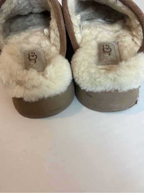 UGG DISCOQUETTE SLIDE SLIPPER CHESTNUT SIZE 6 - Image 4