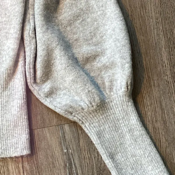 ZARA Babble Puff Sleeve Sweater Medium - Image 3