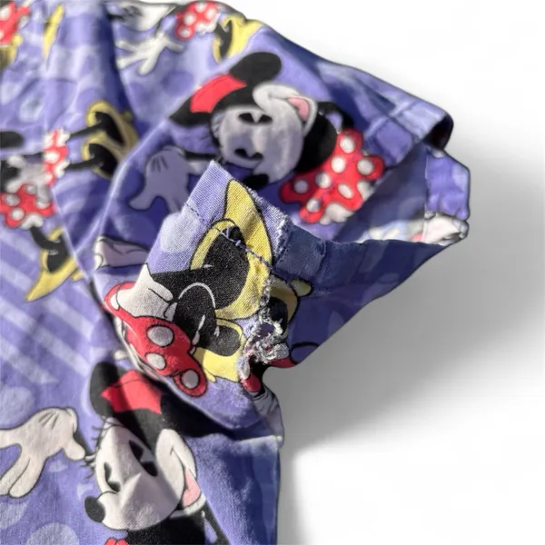 Disney Minnie Mouse Light Purple Scrub Top - Image 4