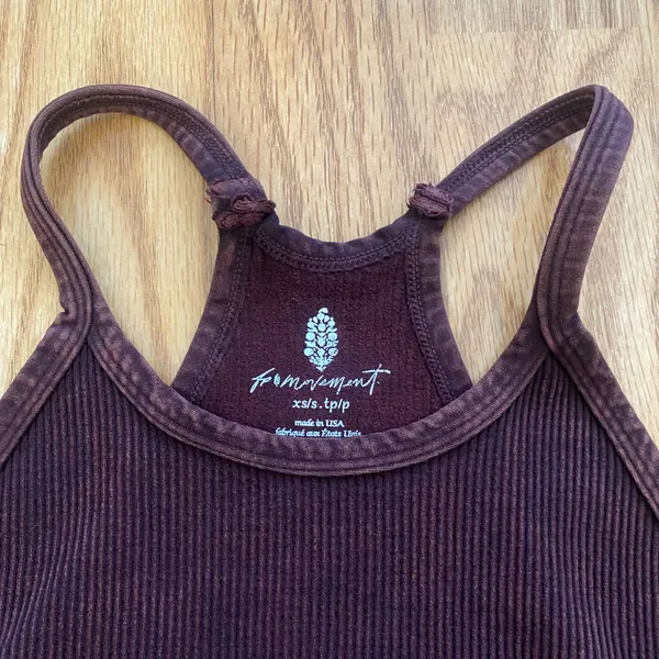 Free People Movement NEW Happiness Runs Crop Tank in Vintage Redood - M/L - Image 5