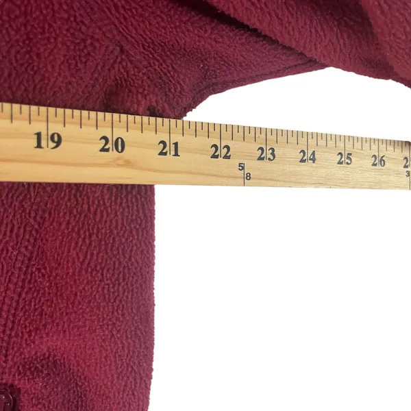Cabela's Women's Size Large Red Fleece Full Zip‎ Sweater - Image 8