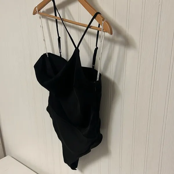 Lulu’s Phenomena Asymmetrical black bodysuit - Image 2