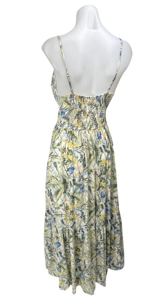 Abercrombie & Fitch Multicolor Floral Sleeveless Plunge V-neck Maxi Dress Size S - Image 2